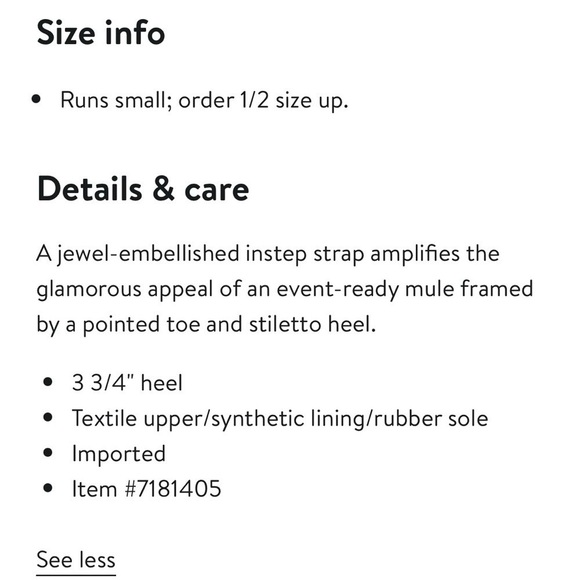 Sam Edelman Hyland Pointed Toe Mule in Sapphire 5.5 - Picture 9 of 9